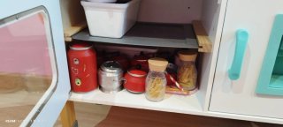 Cocina de juguete de madera