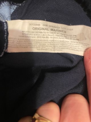 Pantaloni ragazzo Original Marines blu