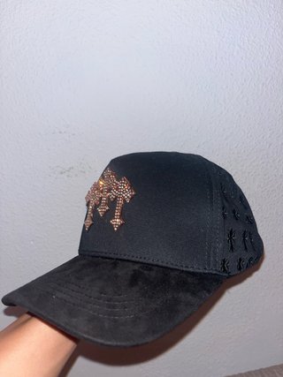 Gorra Barbas Hats x Chrome Hats Negra Dorada