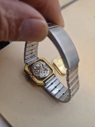 Orologio vintage Ceinture anni '70 oro/argento