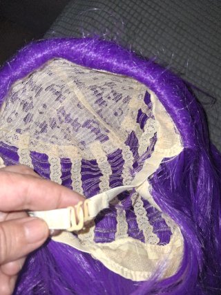 Peluca Rumi Morada Trenzada