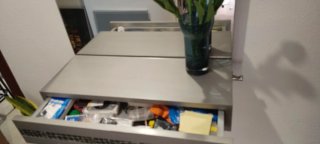 Mueble recibidor con espejo