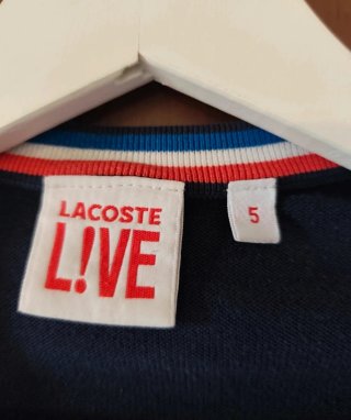 Cardigan Lacoste L!VE Blu Navy Taglia L