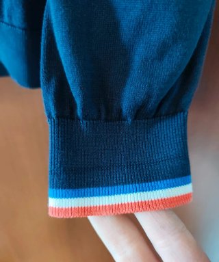 Cardigan Lacoste L!VE Blu Navy Taglia L