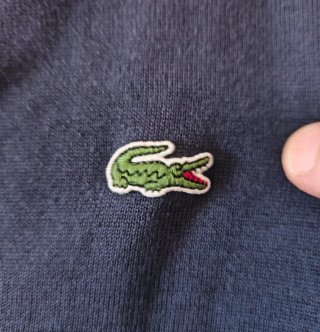 Cardigan Lacoste L!VE Blu Navy Taglia L