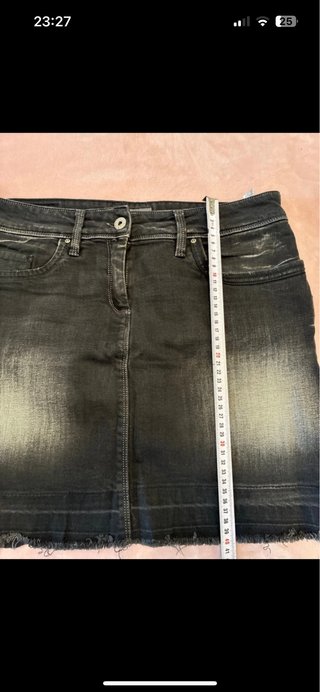 Falda vaquera azul talla 38
