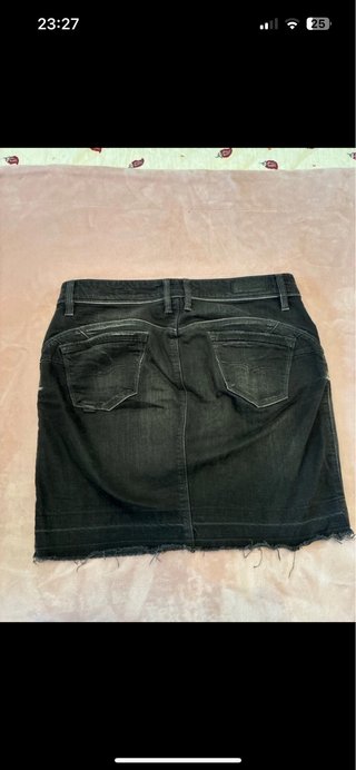 Falda vaquera azul talla 38