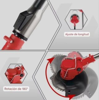 Desbrozadora Eléctrica Recargable (2 Baterías)