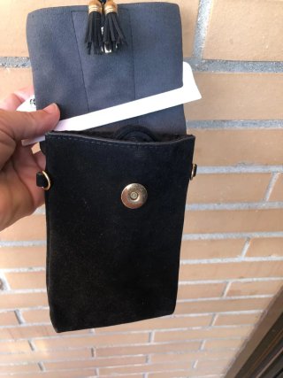 Bolso bandolera móvil ALE-HOP negro
