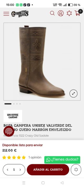 Bota Valverde del Camino Marrón