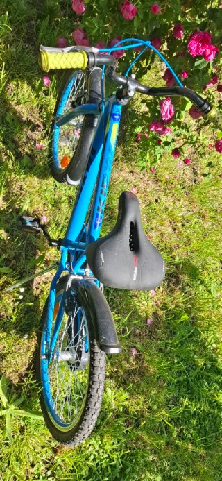 Bicicleta azul infantil