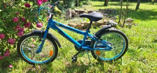 Bicicleta azul infantil