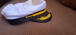 Gorra Capitán Blanca y Negra
