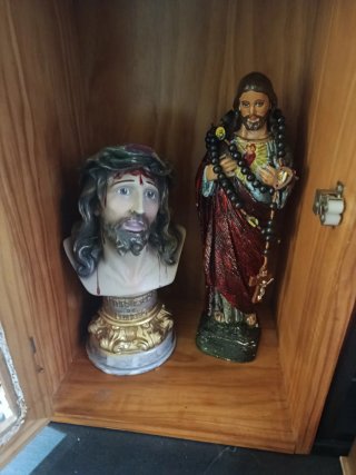 Cristo antiguo busto religioso