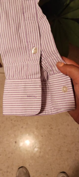 Camisa Rayas Vintage Calvin Klein Talla 44