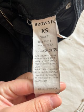 Pantalón campana Brownie negro