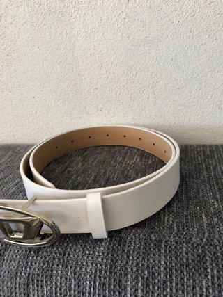 Cintura bianca pelle diesel nuova