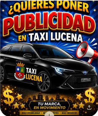 Publicidad taxi en Lucena