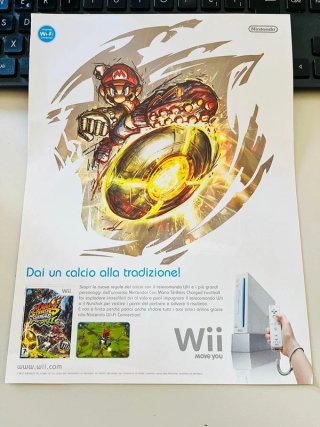 Locandina Nintendo Wii 2007 Mario Strikers