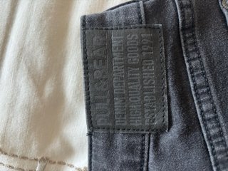 Pantalón denim flare negro