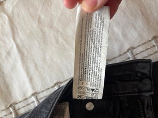 Pantalón denim flare negro