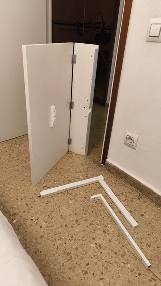 Escritorio plegable pared Ikea blanco