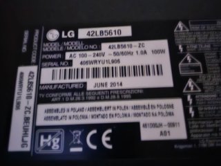 Televisión LG 42 pulgadas
