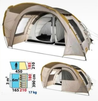 Tienda de campaña Quechua 6 personas 6.2
