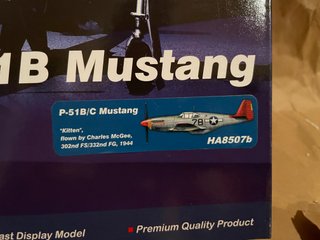 1:48 HOBBY MASTER P-51B/C MUSTANG "KITTEN" 1944