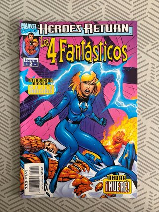 Cómics Mavel 4 Fantásticos Heroes Return