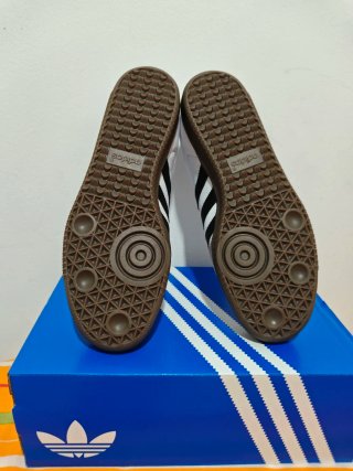 Zapatillas Adidas Samba Unisex Gris Blanco