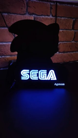 Lámpara Sonic Sega Retro Megadrive