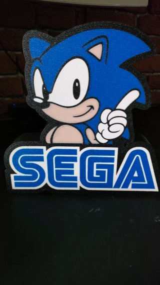Lámpara Sonic Sega Retro Megadrive