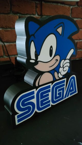 Lámpara Sonic Sega Retro Megadrive