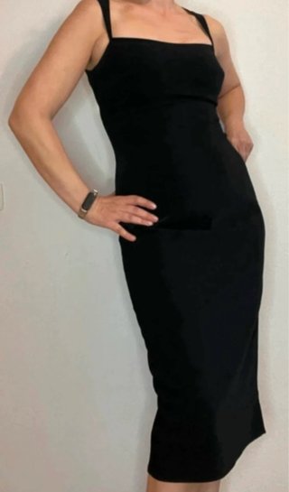 Vestido Mango Negro Talla M