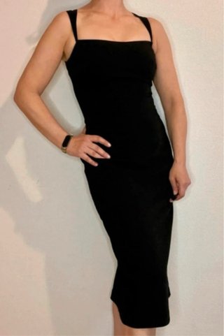 Vestido Mango Negro Talla M
