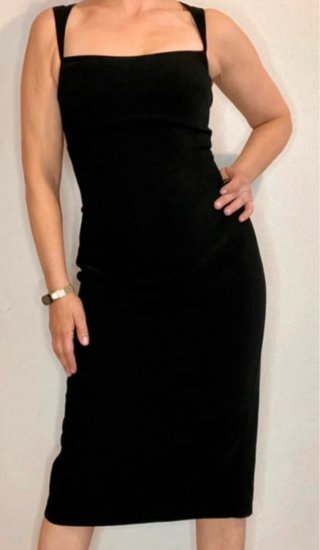 Vestido Mango Negro Talla M