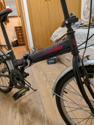 Bicicleta Plegable Negra