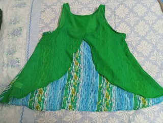 Blusa sin mangas a rayas espalda abierta