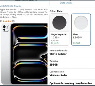 iPad Pro 11 256GB M5 Wifi+Celular