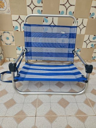 Silla de playa aluminio baja