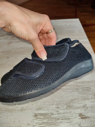 Zapatillas Biorelax Beige y Azul