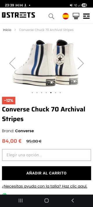 Converse Chuck 70 Archival Stripes Blancas