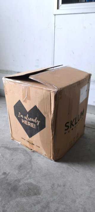 Puff Sklum beige tela