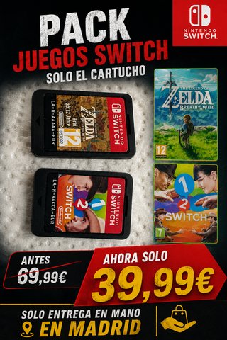 Pack Juegos Nintendo Switch (Solo Cartucho)