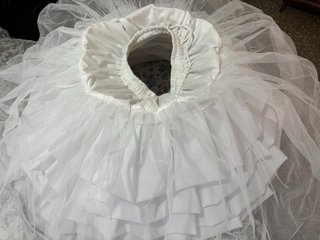 Cancán fallera con tul para mujer