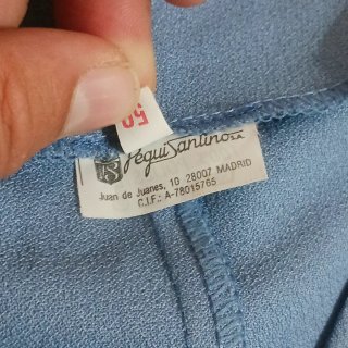 Camisa vintage mujer azul
