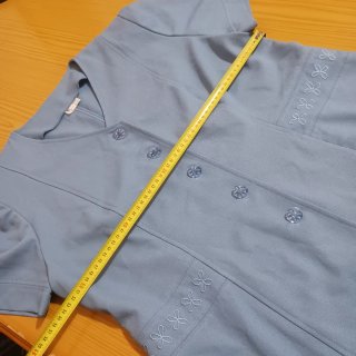 Camisa vintage mujer azul