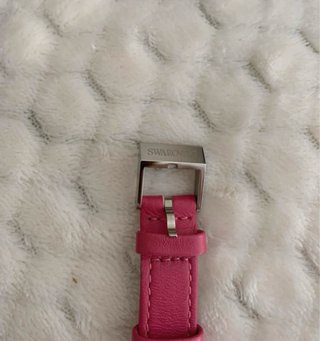 Reloj Swarovski Correa Piel Rosa y Plata