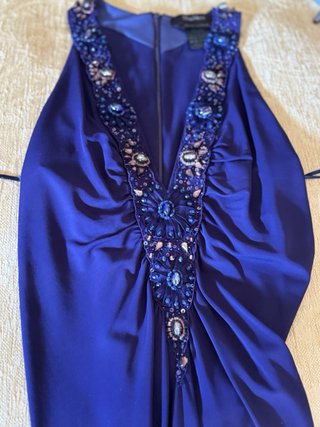 Abito Max Mara scollo V con perline